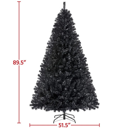 6 Ft Pre-Lit Flocked Christmas Tree with Warm Lights, Pink