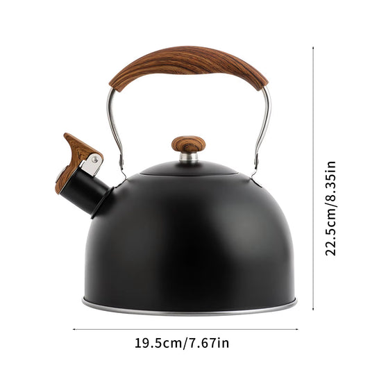 2.5/3L Whistling Tea Pot Culinary Grade Stainless Steel Kettle with Heat Proof Ergonomic Handle Compatible for Stove ,Electric